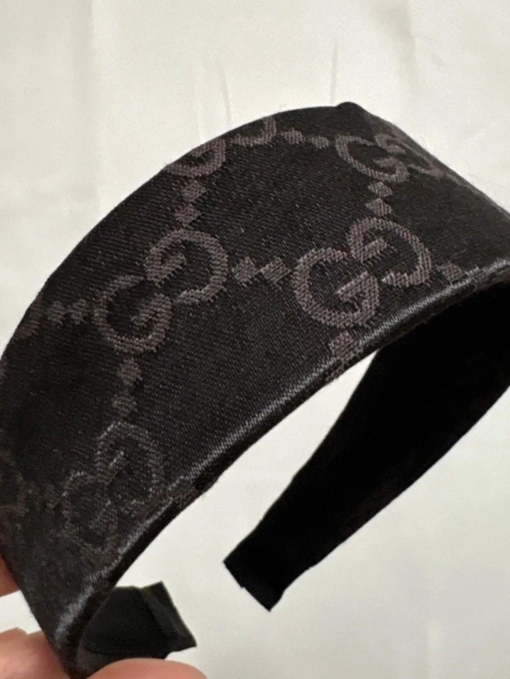 Upcycled Gucci Headband Two Inches Wide
